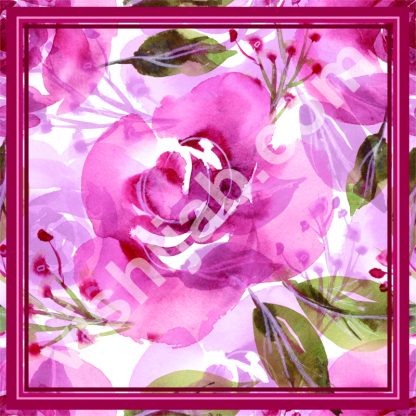 hijab bunga mawar daun