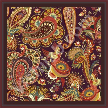 jilbab motif batik vintage paisley